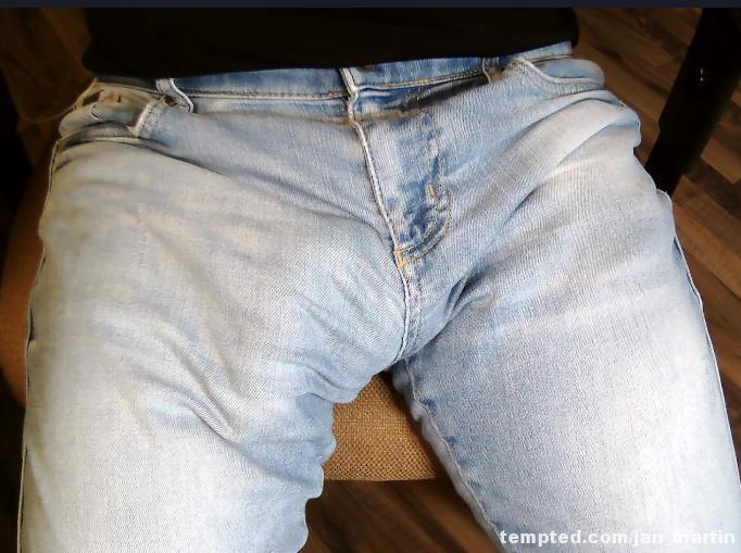 hard cock in jeans