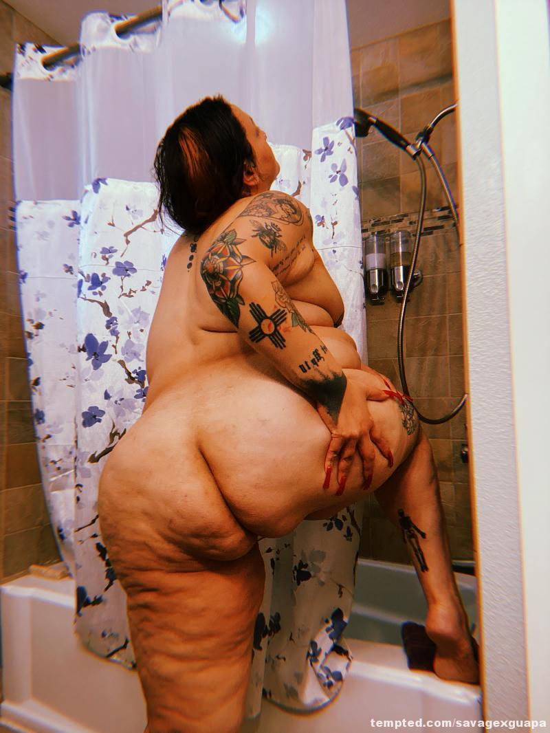 What I love about these photos of me jumping in the shower, is you can see every curve and dimple from my backside. They say self love is a journey, I’ve been on a marathon. 🫶 I’m currently at perfect peach. 🍑