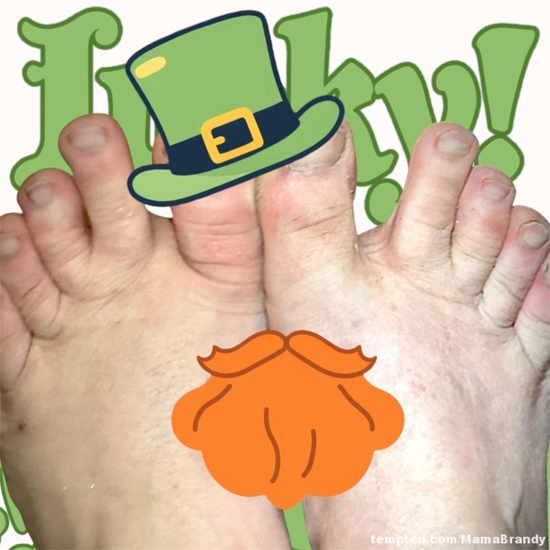 Who's feeling lucky? Dirty Irish feet!