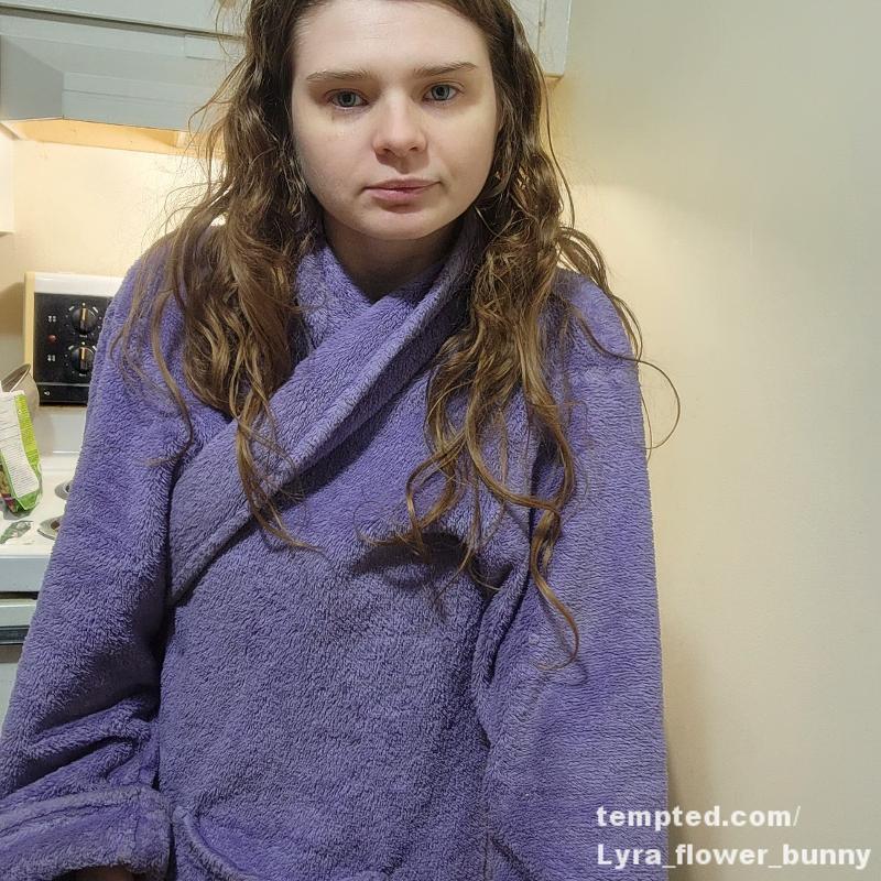 bath robe in the kitchen