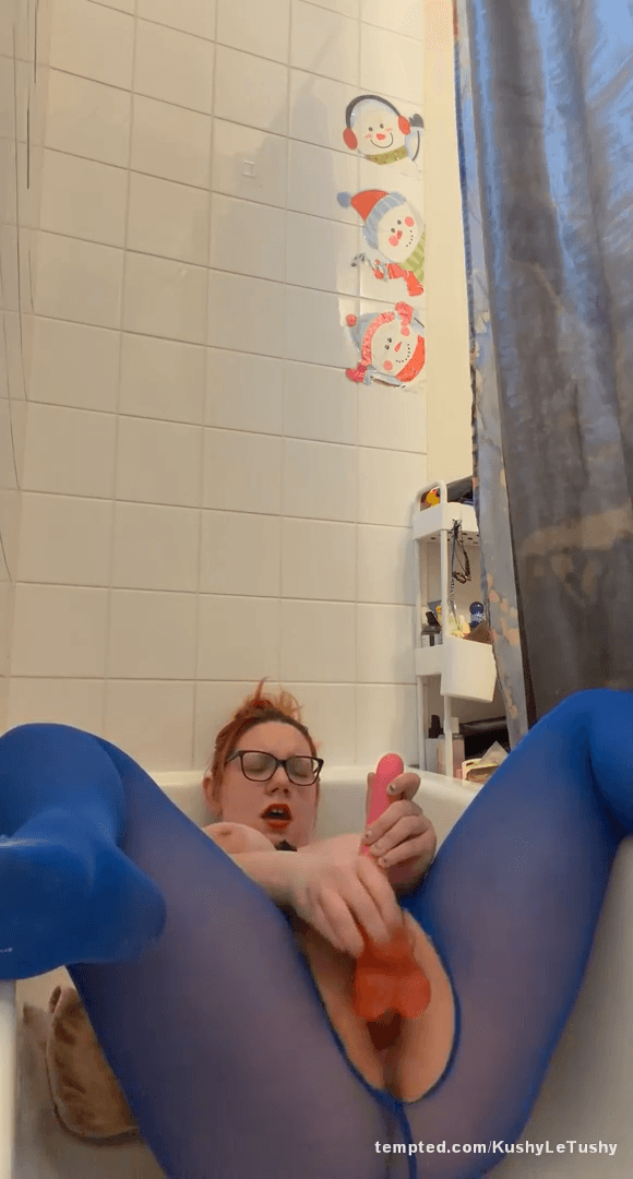 Crotchless & Captivating - the peek-a-blue play