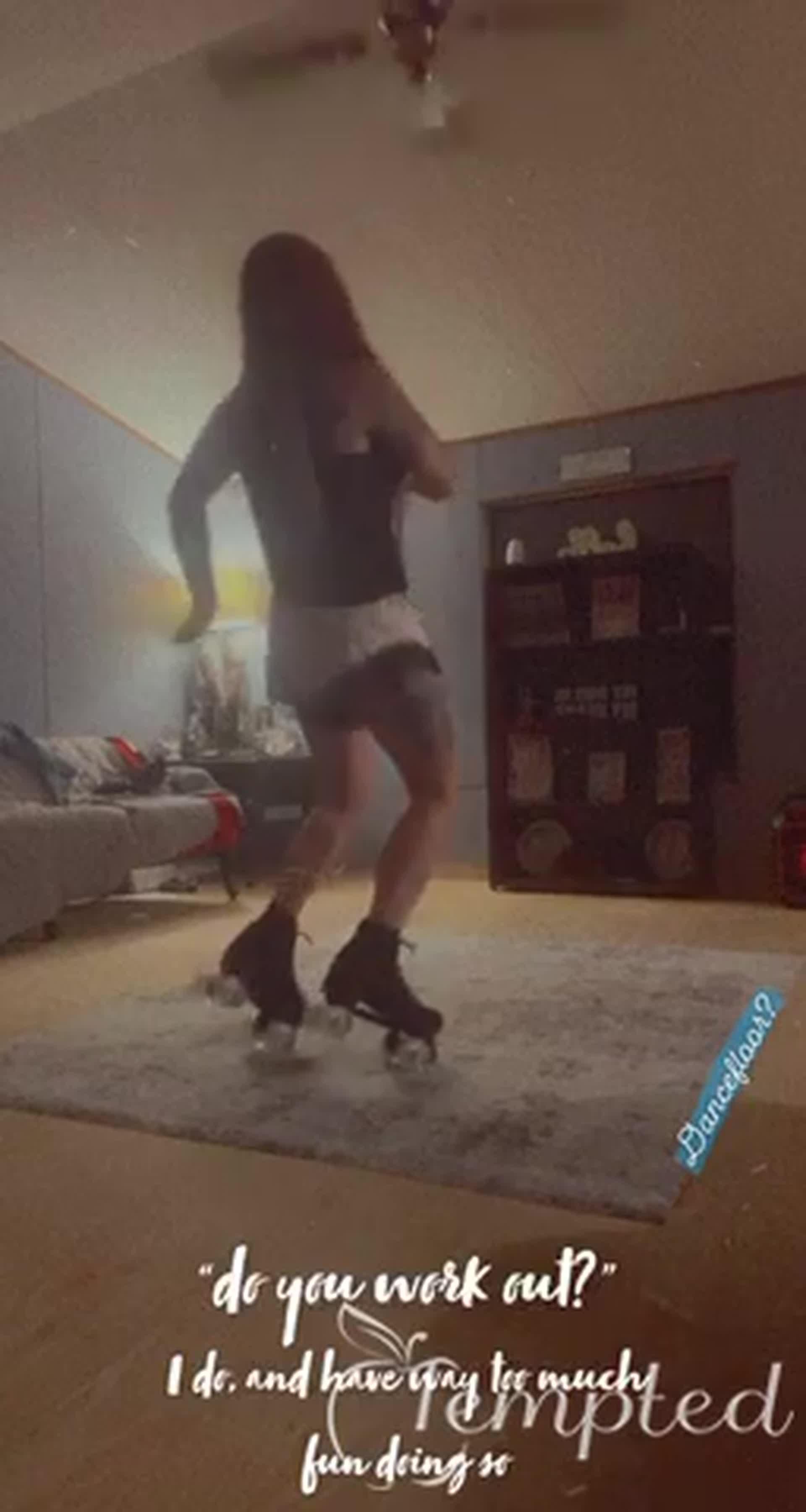 Roller skating the night away
