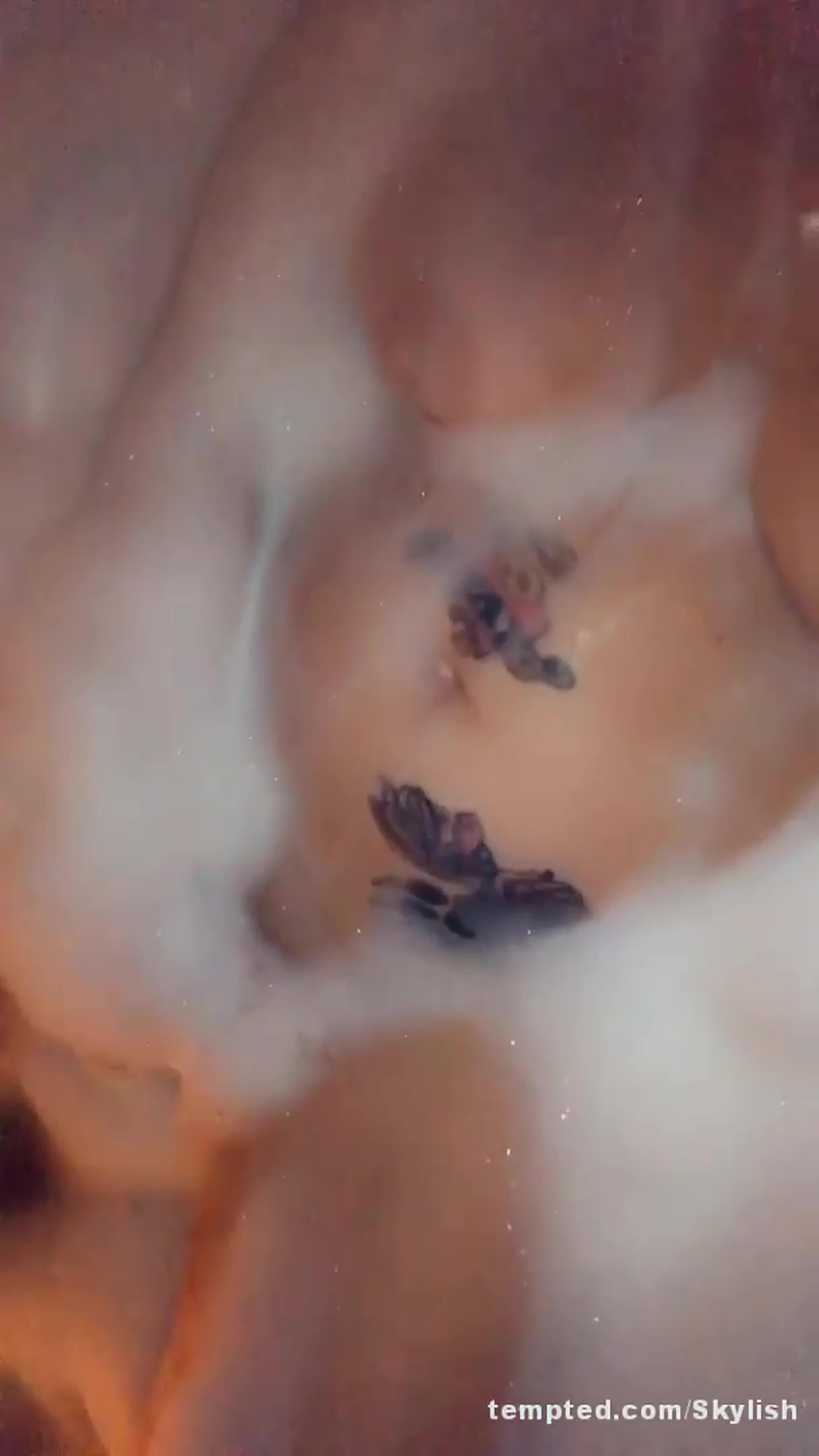 Soapy and wet