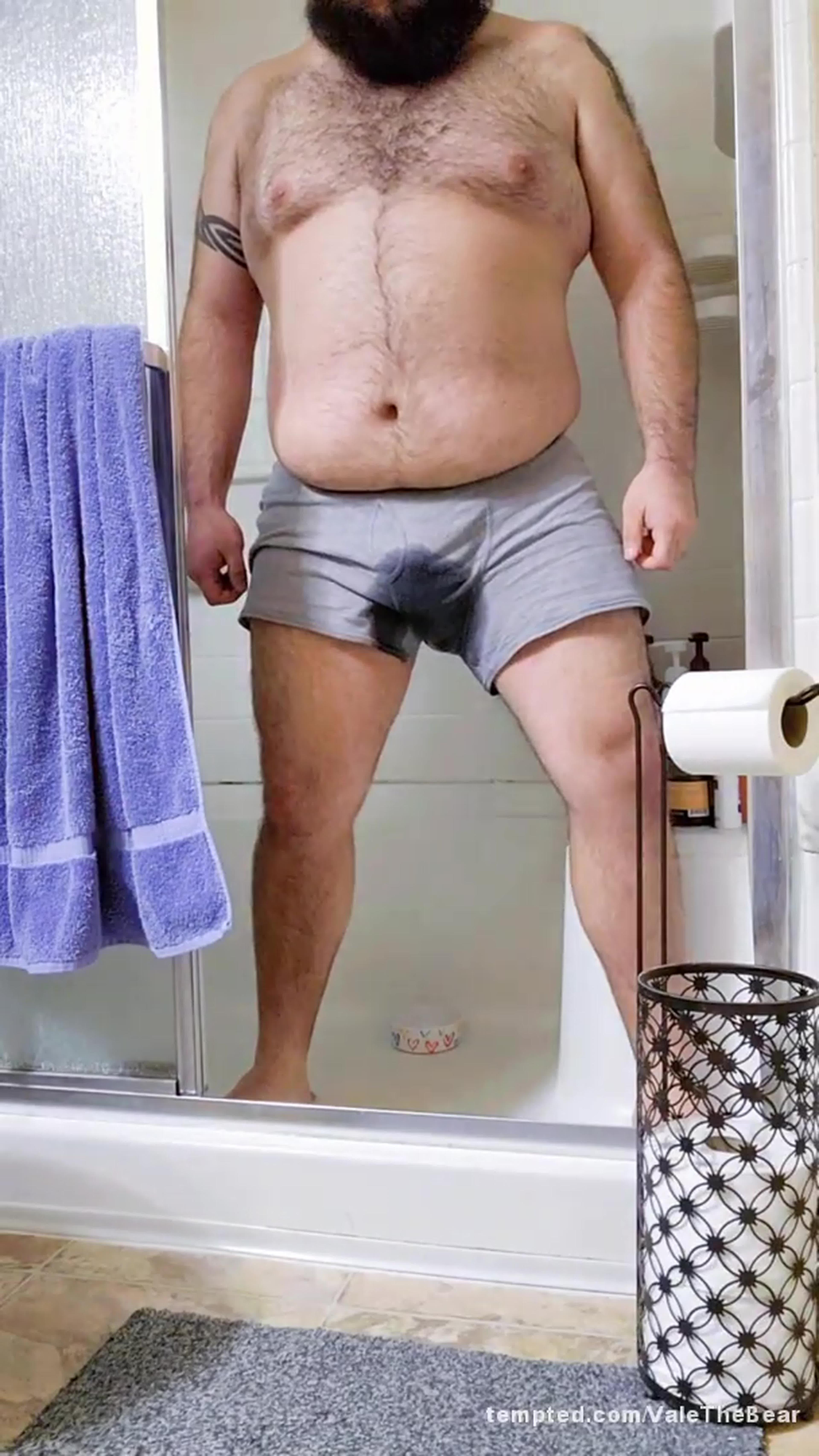 Pissing my Grey Undies