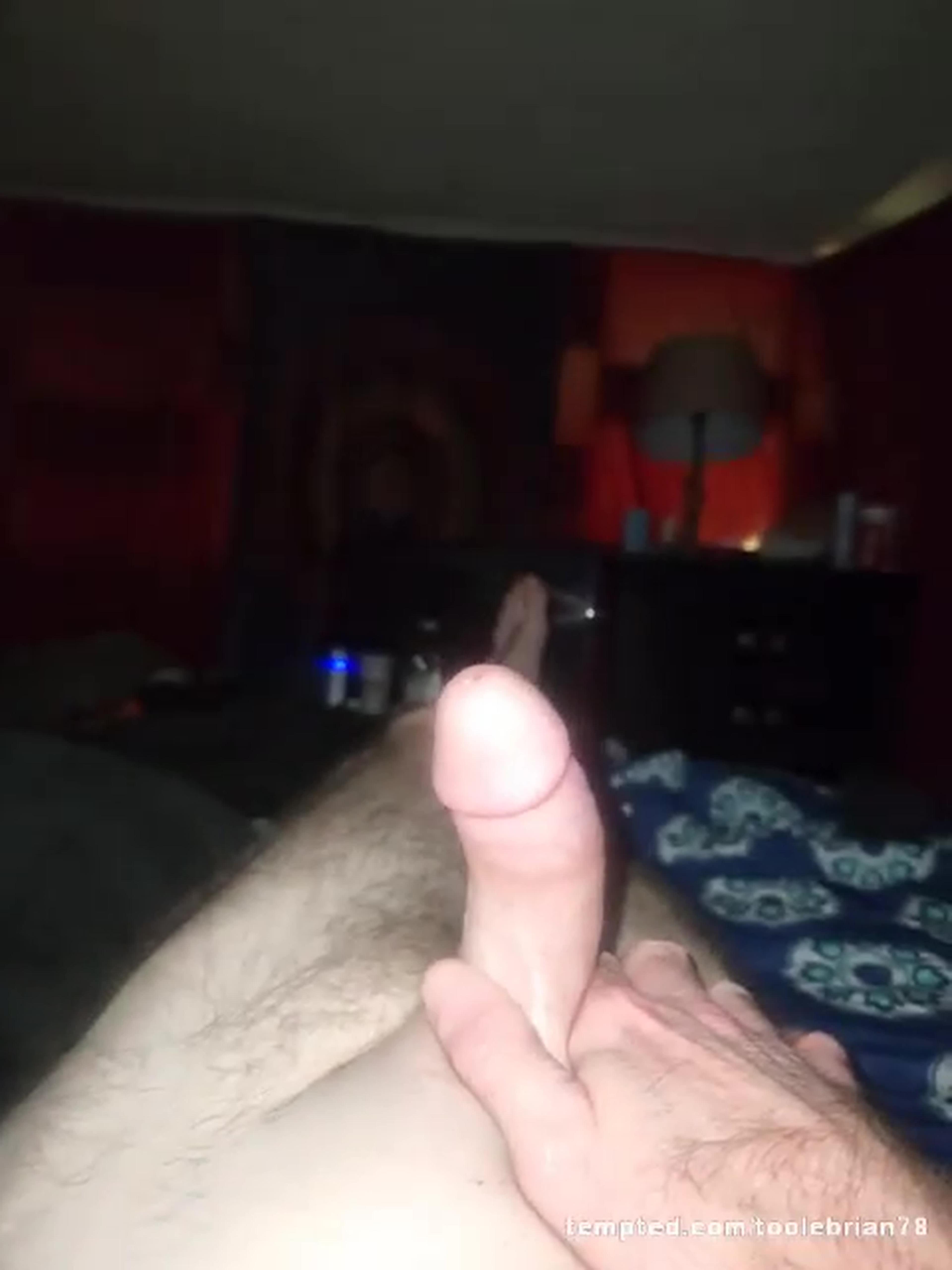 Just stare at my dick and pretend it's going into your pussy ladies