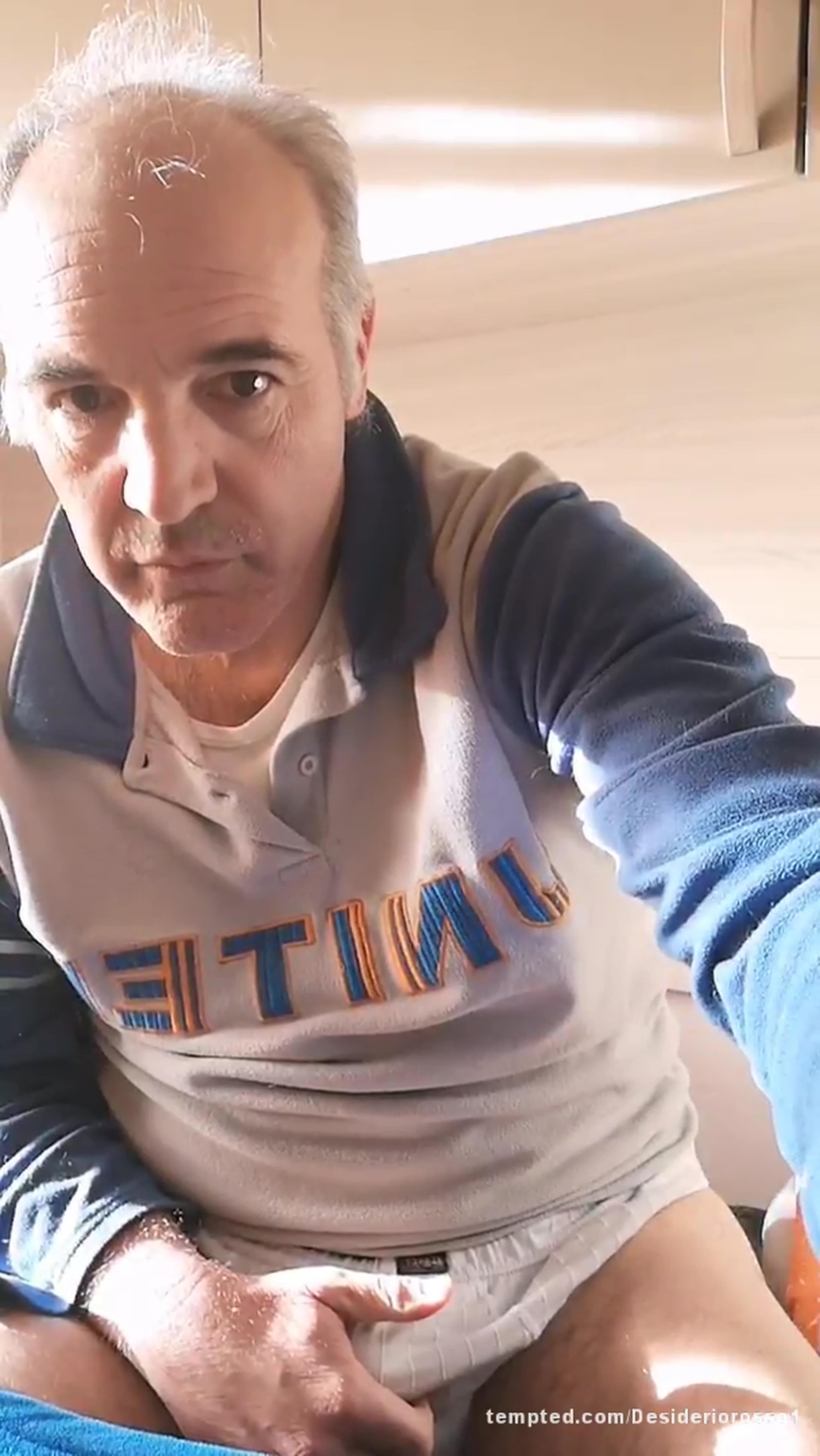 Cumshot inside the white panty
