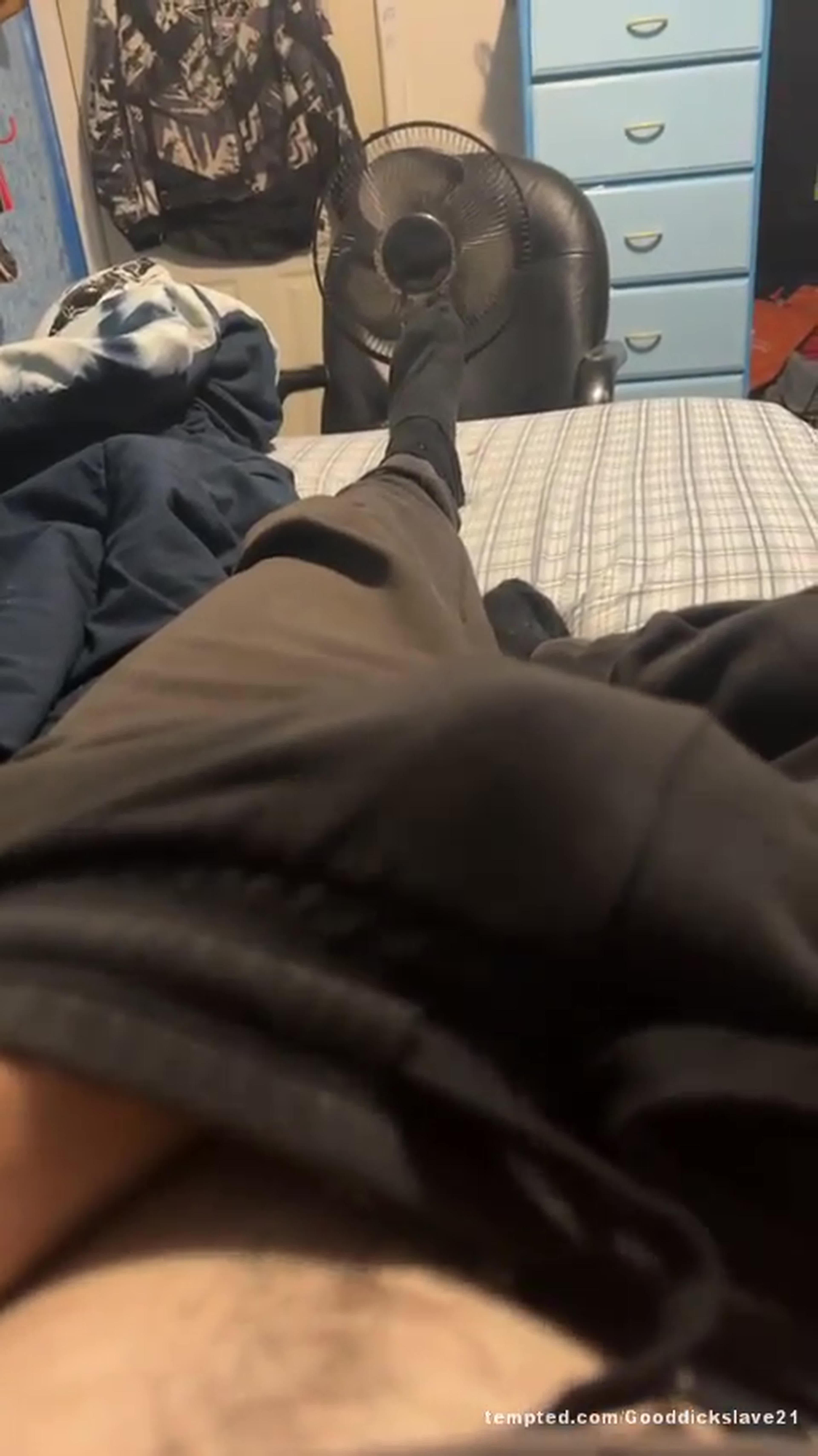 Under pants stroking