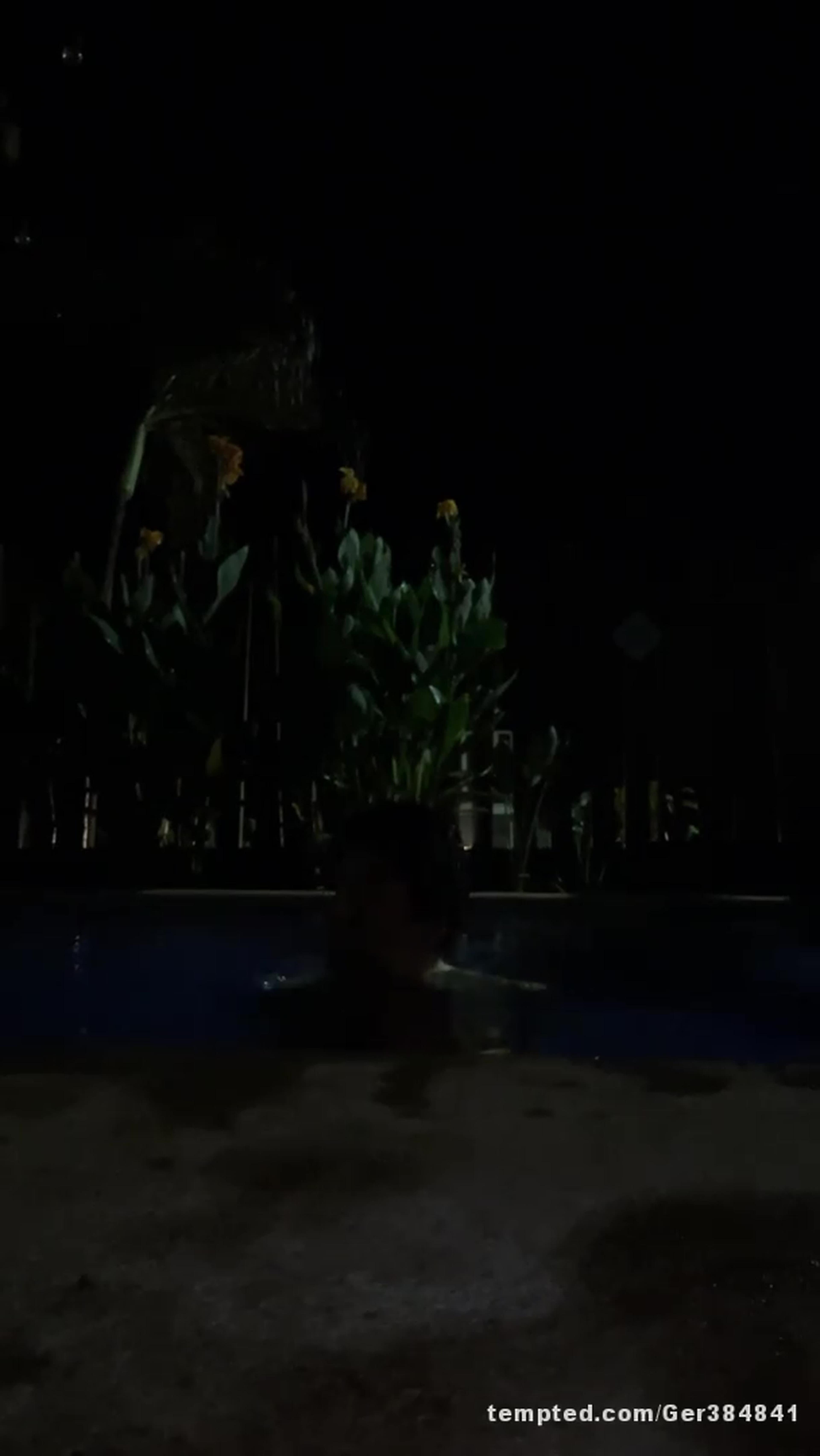 Getting into a pool