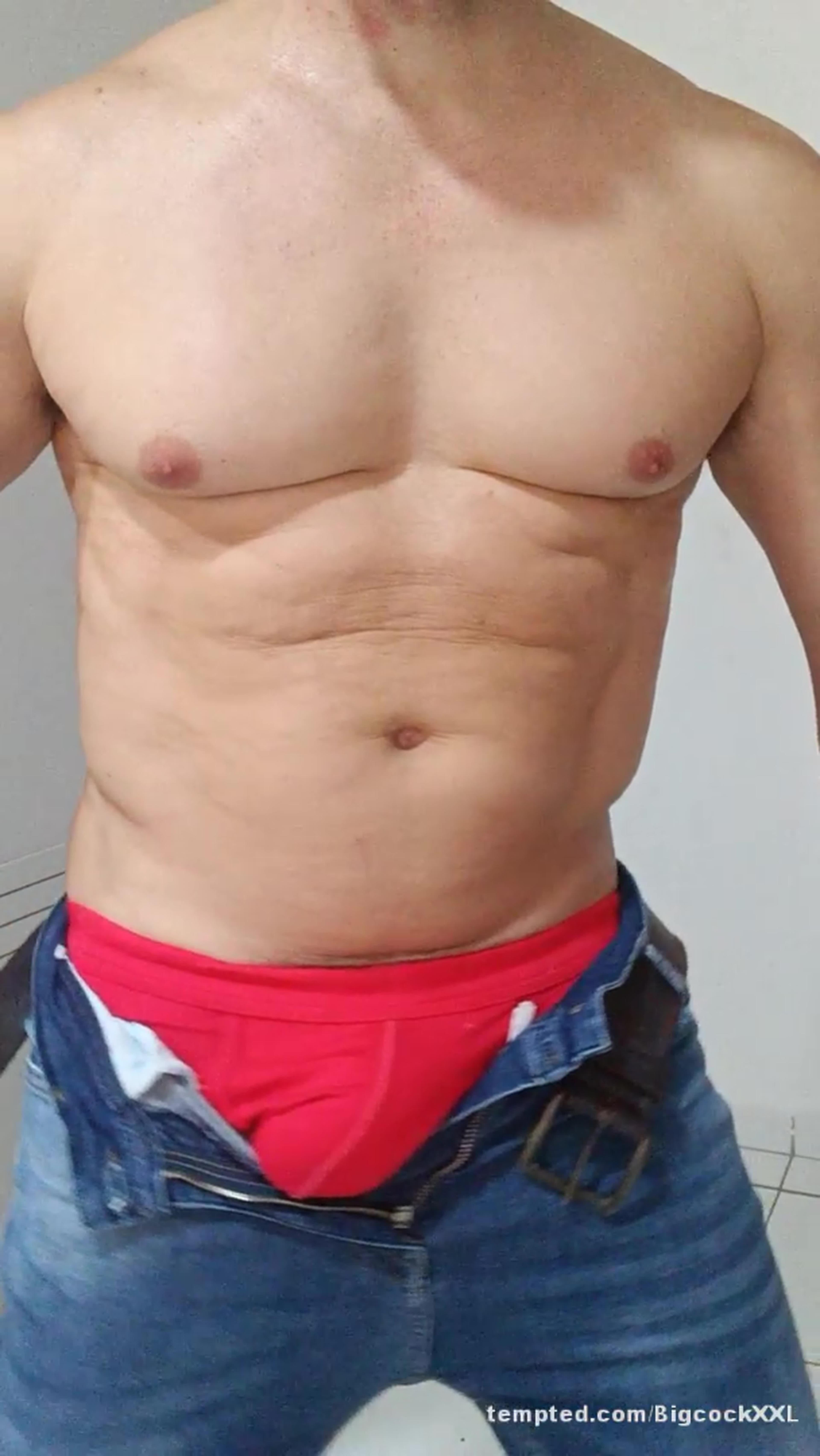 Taking it all of and jerking off