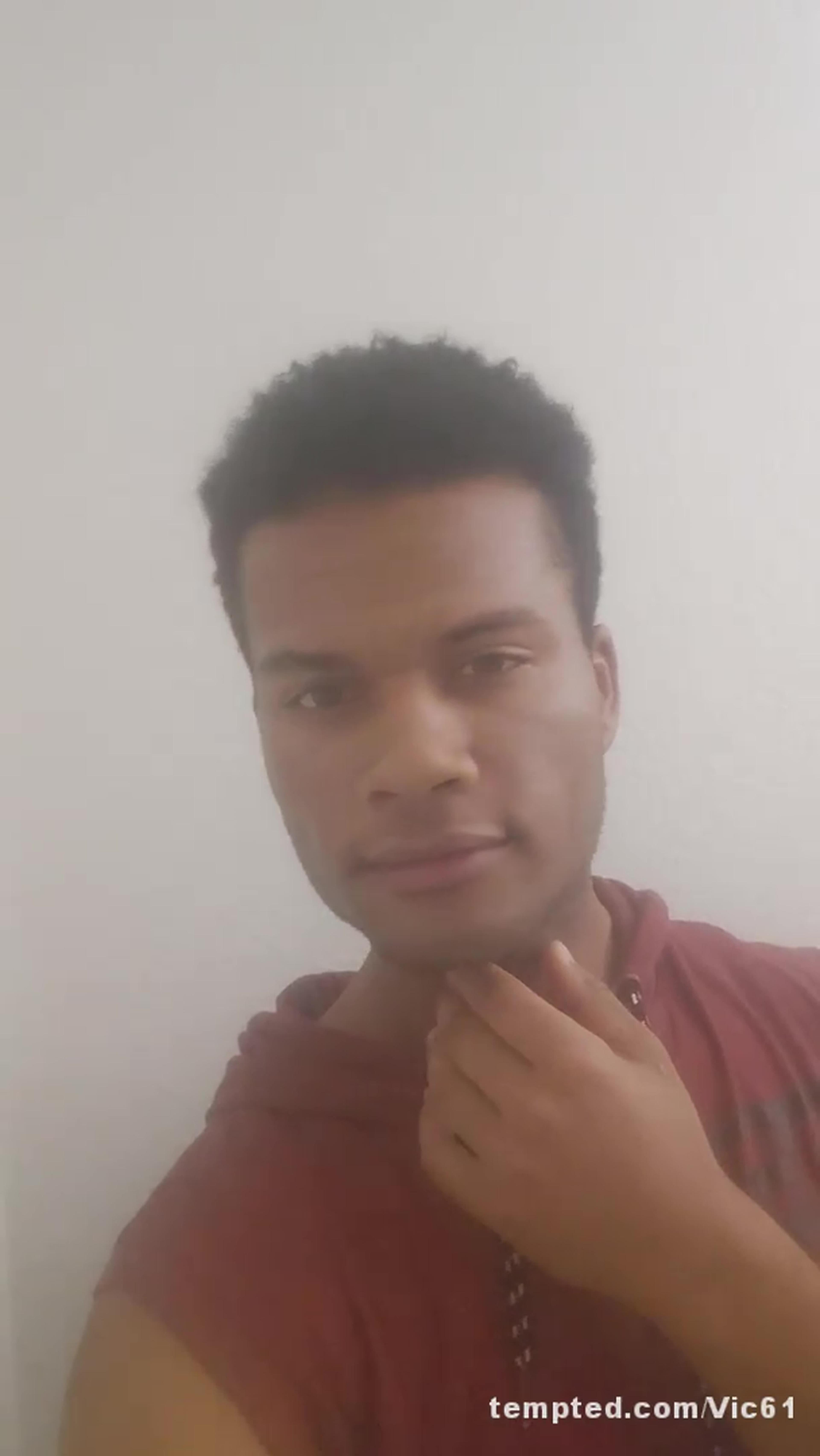 Me posing at on the video