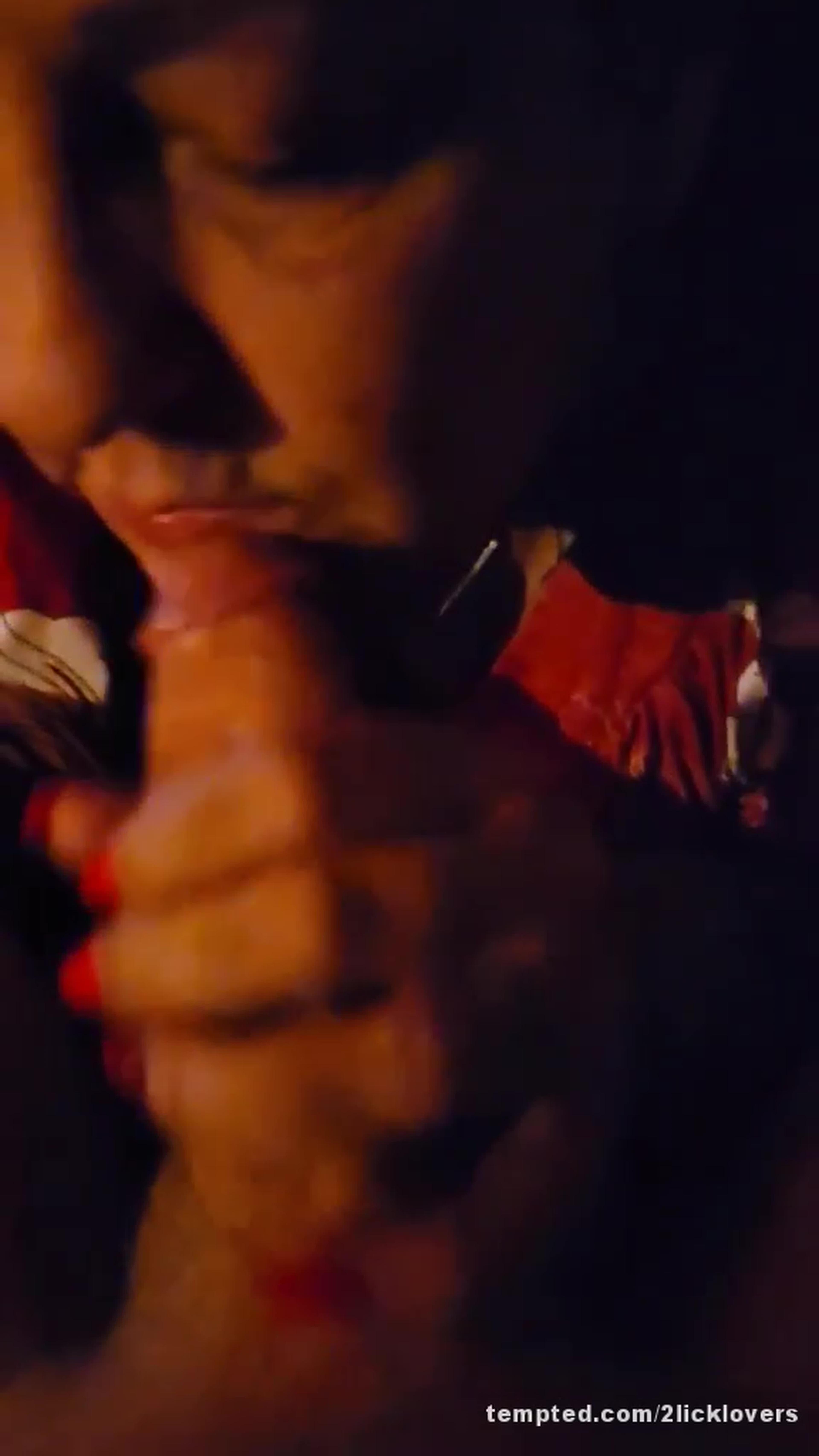 Lace loves licking Leather's hard horny cock