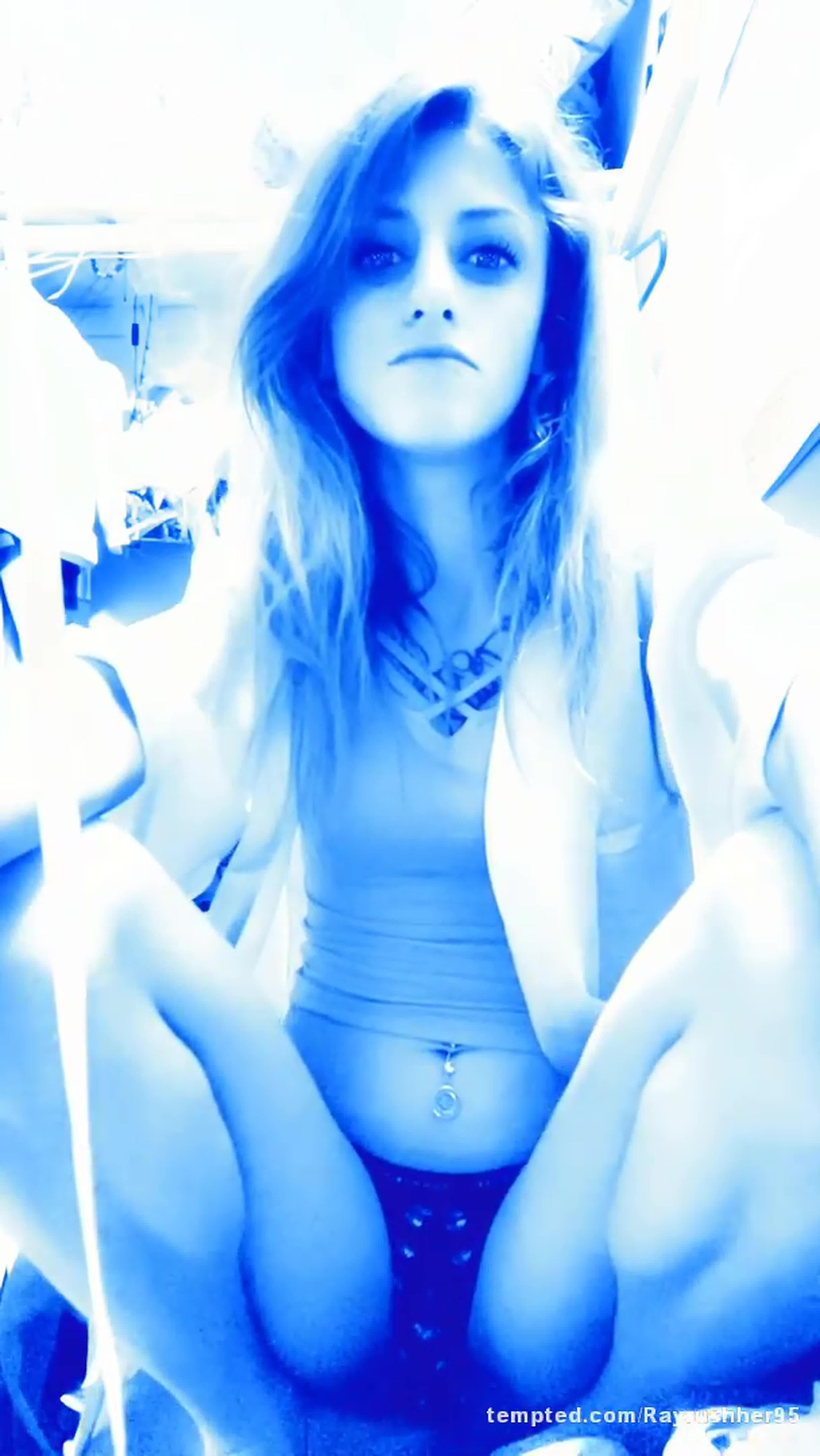 Baby looks so good with blue filter